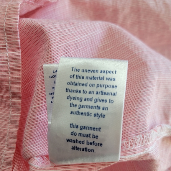 Mat De Misane Linen Blend Shirt Top Popover Size 44 US Large - Picture 8 of 11